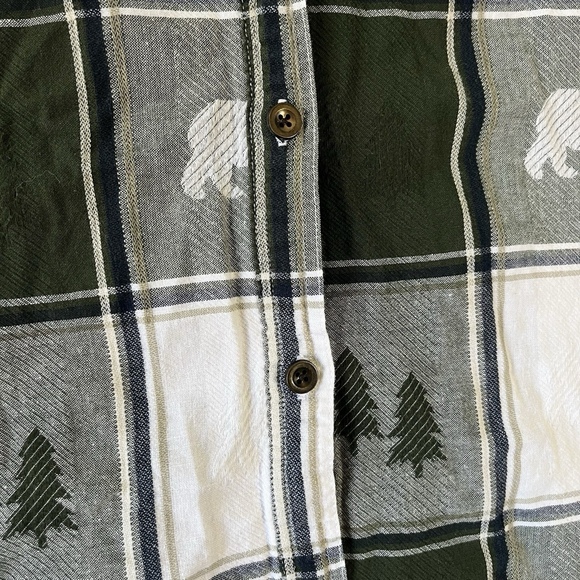 Vintage Blair Green Flannel Plaid 2XL  Woodland Grunge Outdoor Cozy Cabincore - Picture 8 of 11